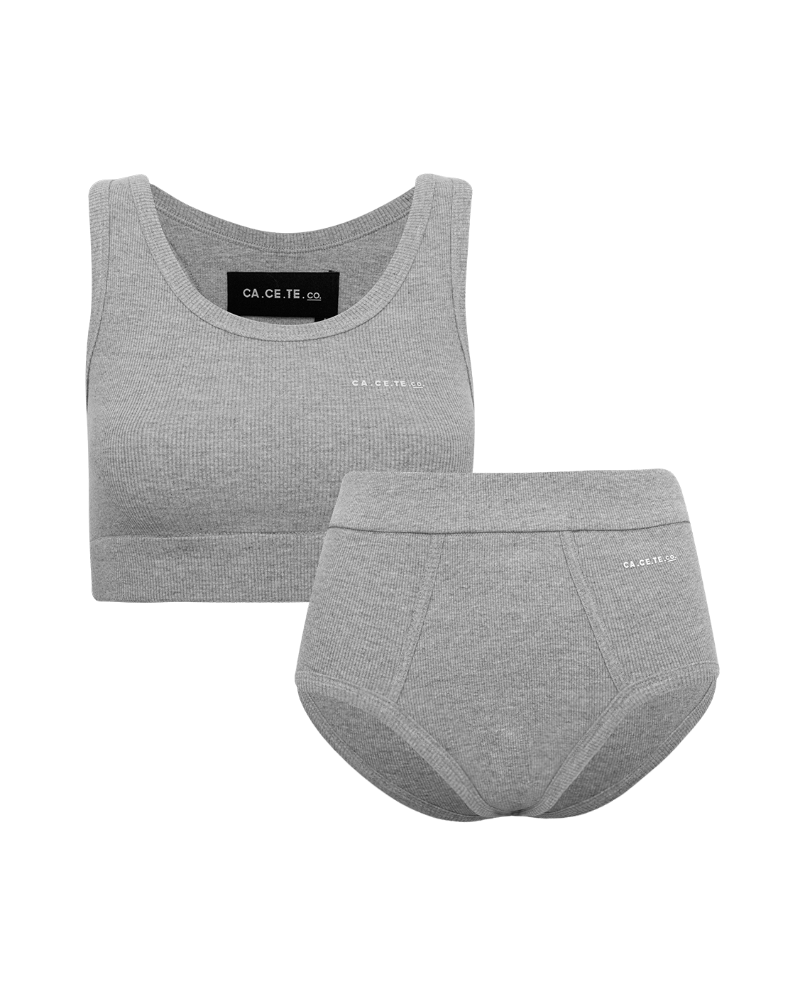 TOP + HOTPANTS CINZA