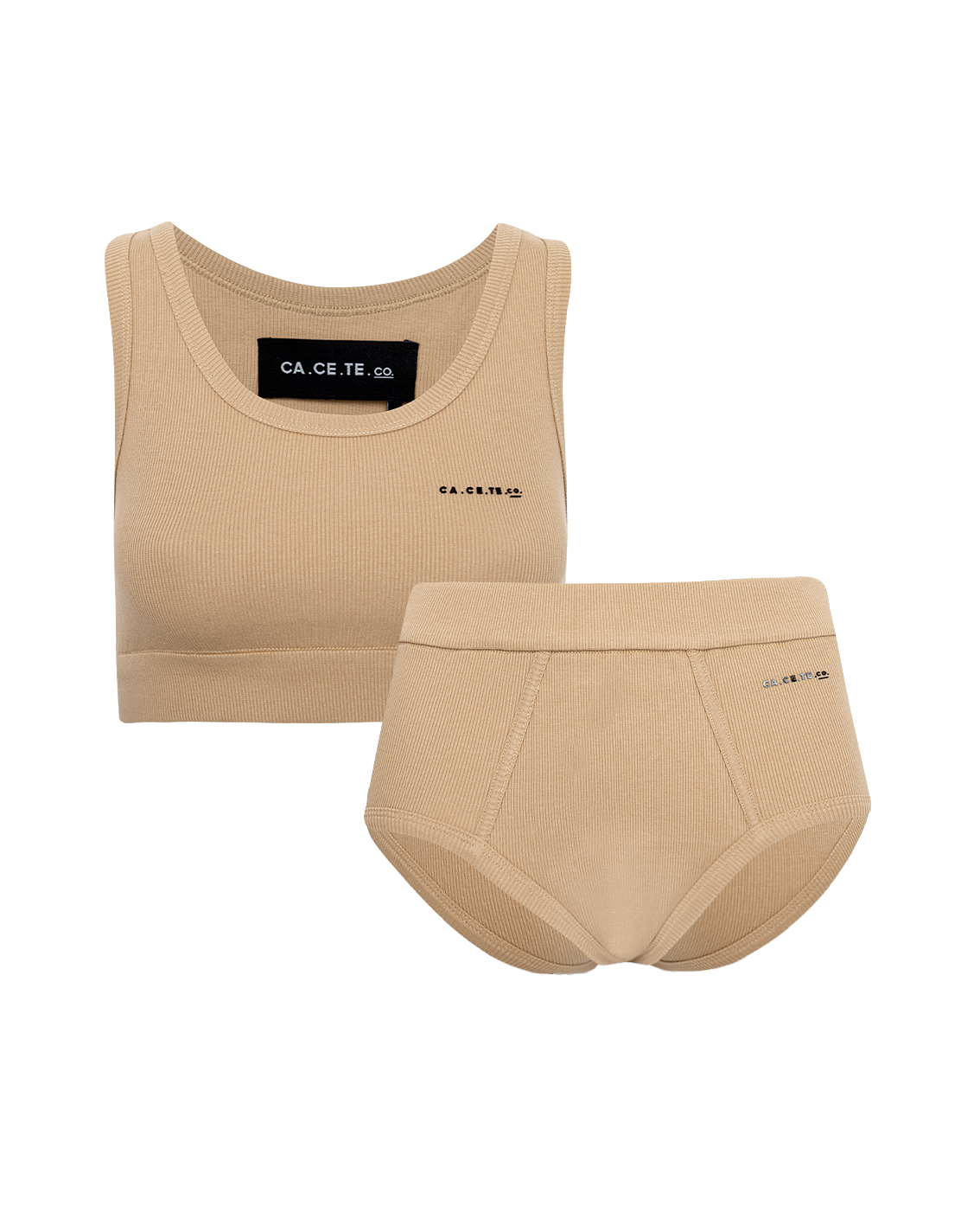 TOP + HOTPANTS OCRE